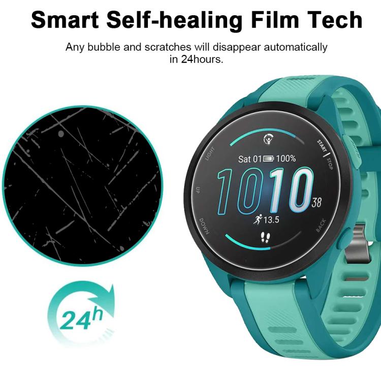 For Garmin Forerunner 165 5pcs xDfind Soft Hydrogel Film Full Cover Watch Front Protector