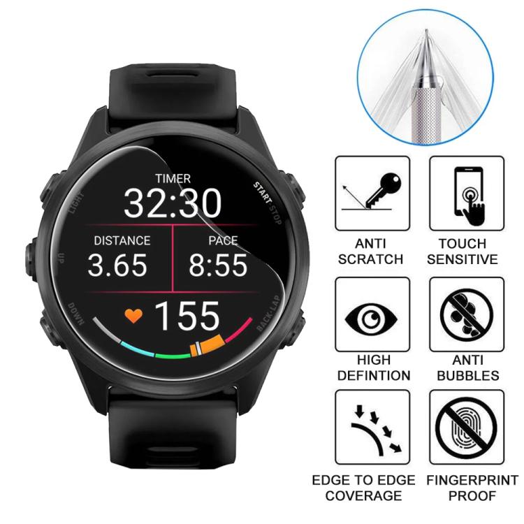For Garmin Foreunner 570 42mm 5pcs xDfind Soft Hydrogel Film Full Cover Watch Front Protector