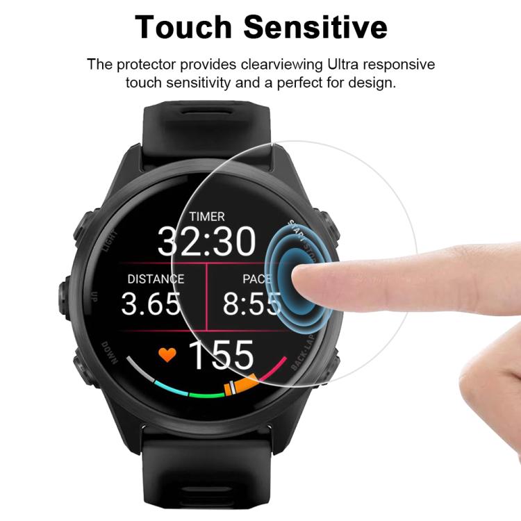 For Garmin Foreunner 570 42mm 5pcs xDfind Soft Hydrogel Film Full Cover Watch Front Protector