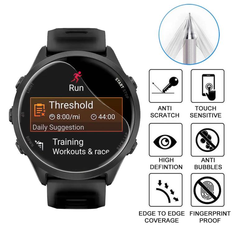 For Garmin Foreunner 570 47mm 5pcs xDfind Soft Hydrogel Film Full Cover Watch Front Protector
