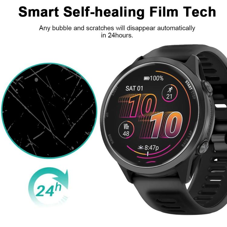 For Garmin Foreunner 570 47mm 5pcs xDfind Soft Hydrogel Film Full Cover Watch Front Protector