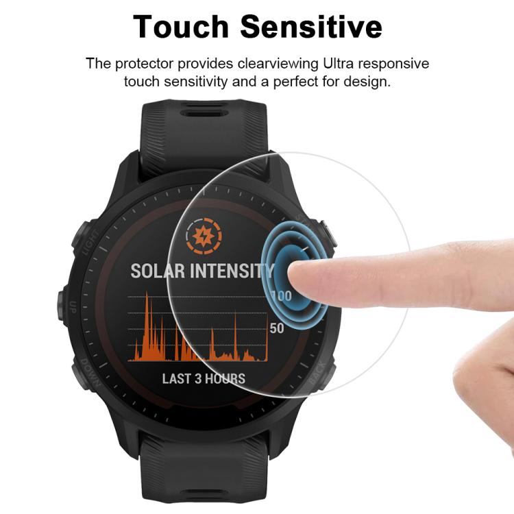For Garmin Foreunner 955 5pcs xDfind Soft Hydrogel Film Full Cover Watch Front Protector