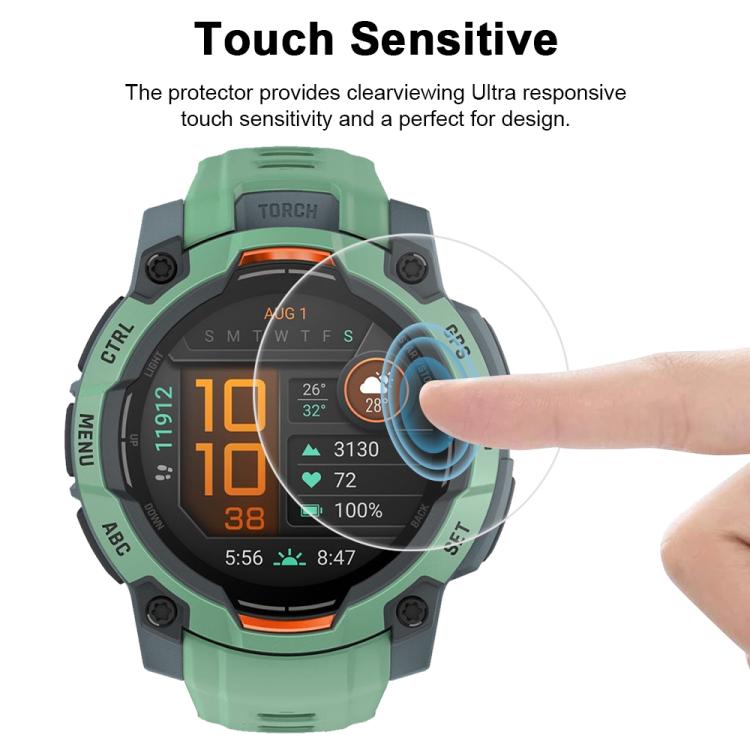 For Garmin Instinct 3 45mm 5pcs xDfind Soft Hydrogel Film Full Cover Watch Front Protector