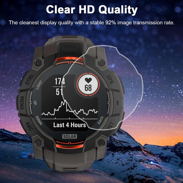 For Garmin Instinct 3 50mm 5pcs xDfind Soft Hydrogel Film Full Cover Watch Front Protector