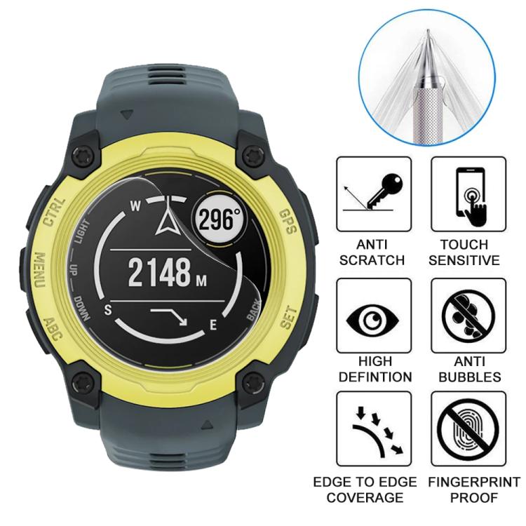 For Garmin Instinct E 40mm 5pcs xDfind Soft Hydrogel Film Full Cover Watch Front Protector