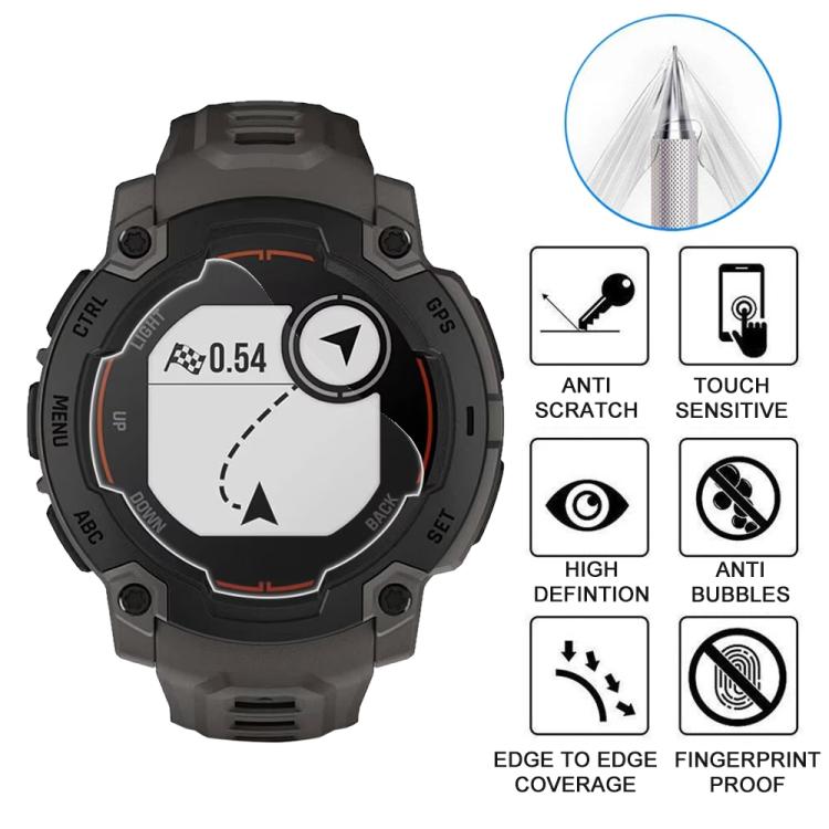 For Garmin Instinct E 45mm 5pcs xDfind Soft Hydrogel Film Full Cover Watch Front Protector