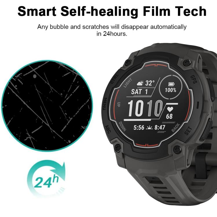 For Garmin Instinct E 45mm 5pcs xDfind Soft Hydrogel Film Full Cover Watch Front Protector