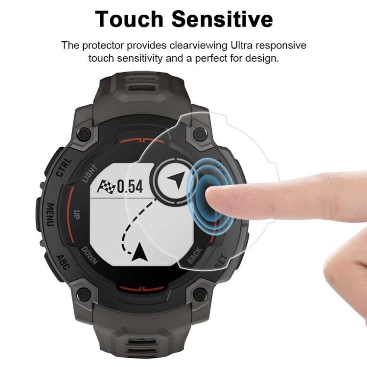 For Garmin Instinct E 45mm 5pcs xDfind Soft Hydrogel Film Full Cover Watch Front Protector