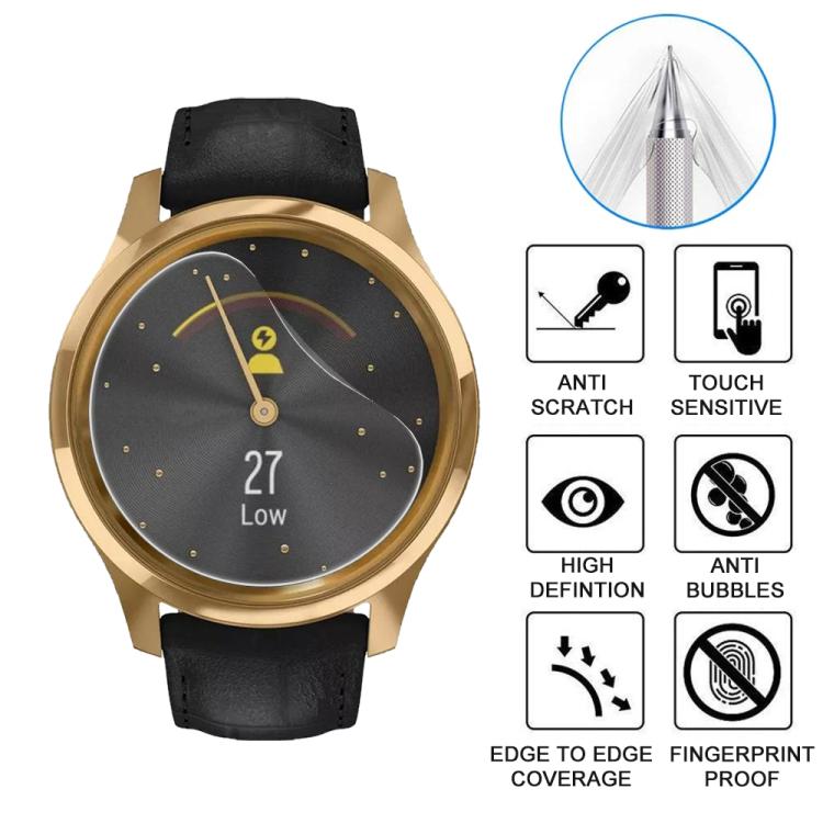 For Garmin GarminMove Luxe / Style 5pcs xDfind Soft Hydrogel Film Full Cover Watch Front Protector
