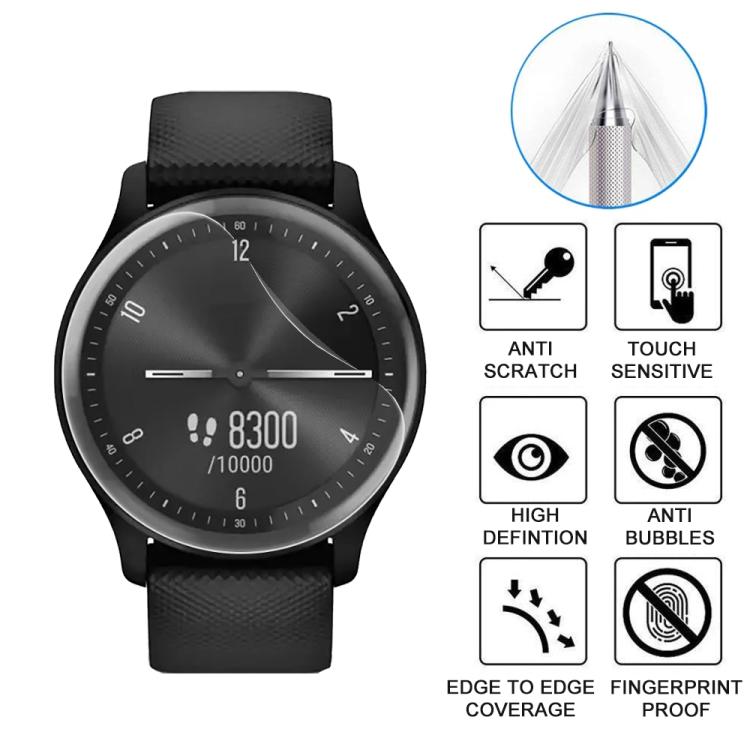 For Garmin GarminMove Sport 5pcs xDfind Soft Hydrogel Film Full Cover Watch Front Protector