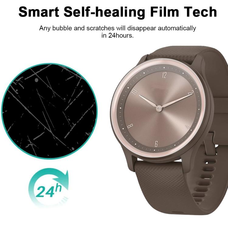For Garmin GarminMove Sport 5pcs xDfind Soft Hydrogel Film Full Cover Watch Front Protector
