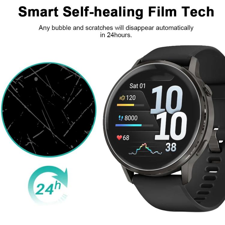 For Garmin Venu 4 45mm 5pcs xDfind Soft Hydrogel Film Full Cover Watch Front Protector