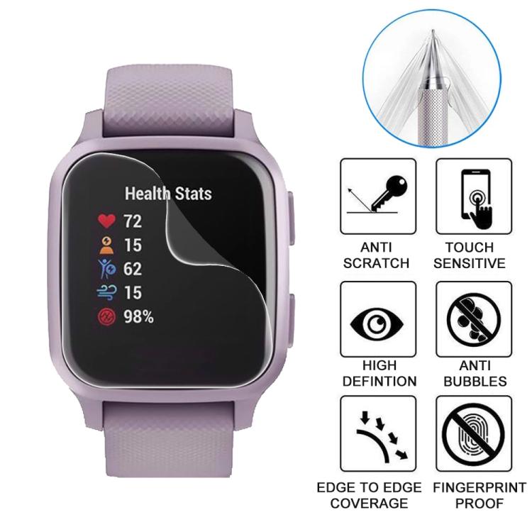 For Garmin Venu SQ 5pcs xDfind Soft Hydrogel Film Full Cover Watch Front Protector