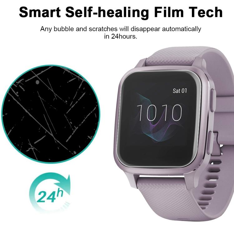 For Garmin Venu SQ 5pcs xDfind Soft Hydrogel Film Full Cover Watch Front Protector