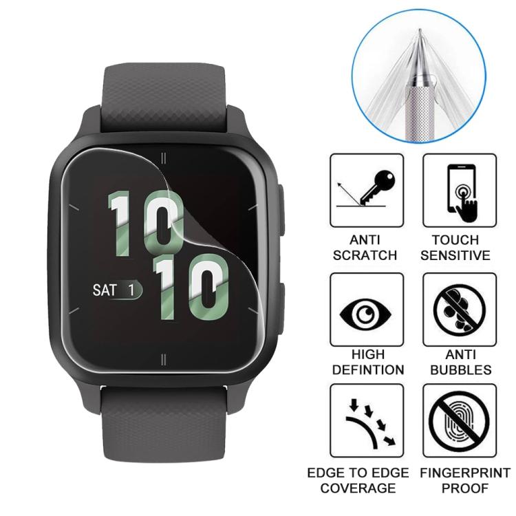 For Garmin Venu SQ 2 5pcs xDfind Soft Hydrogel Film Full Cover Watch Front Protector