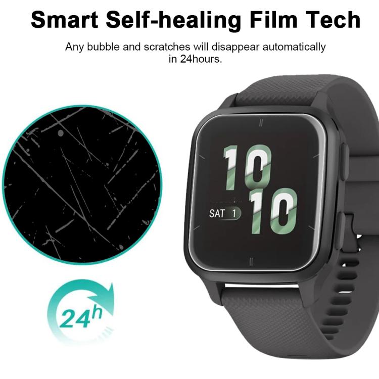 For Garmin Venu SQ 2 5pcs xDfind Soft Hydrogel Film Full Cover Watch Front Protector