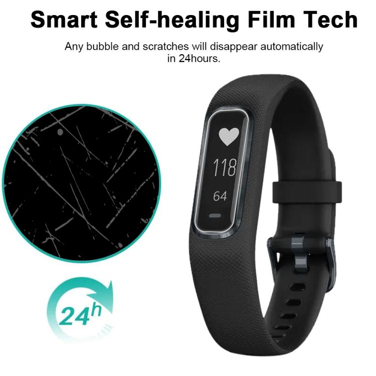 For Garmin vivosmart 4 5pcs xDfind Soft Hydrogel Film Full Cover Watch Front Protector