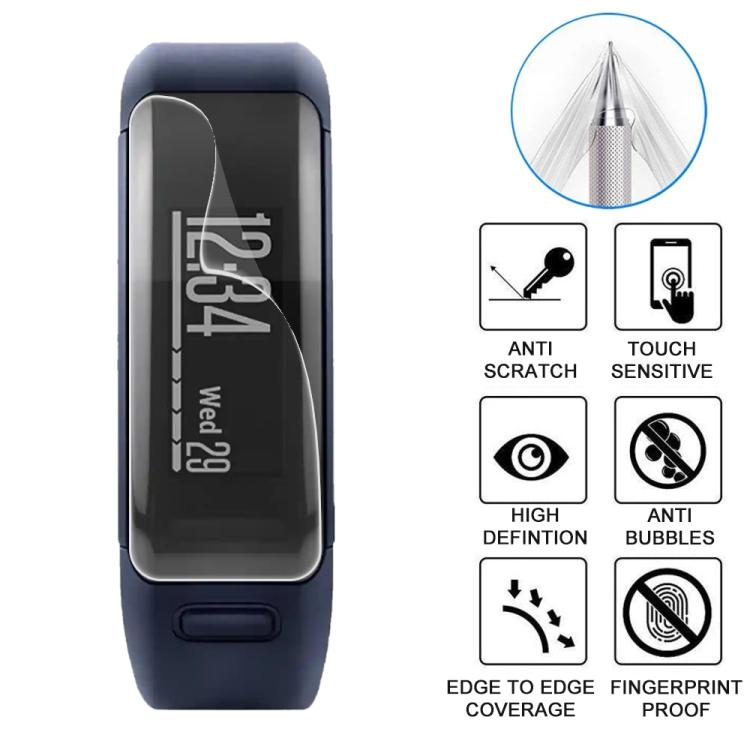 For Garmin vivosmart HR 5pcs xDfind Soft Hydrogel Film Full Cover Watch Front Protector