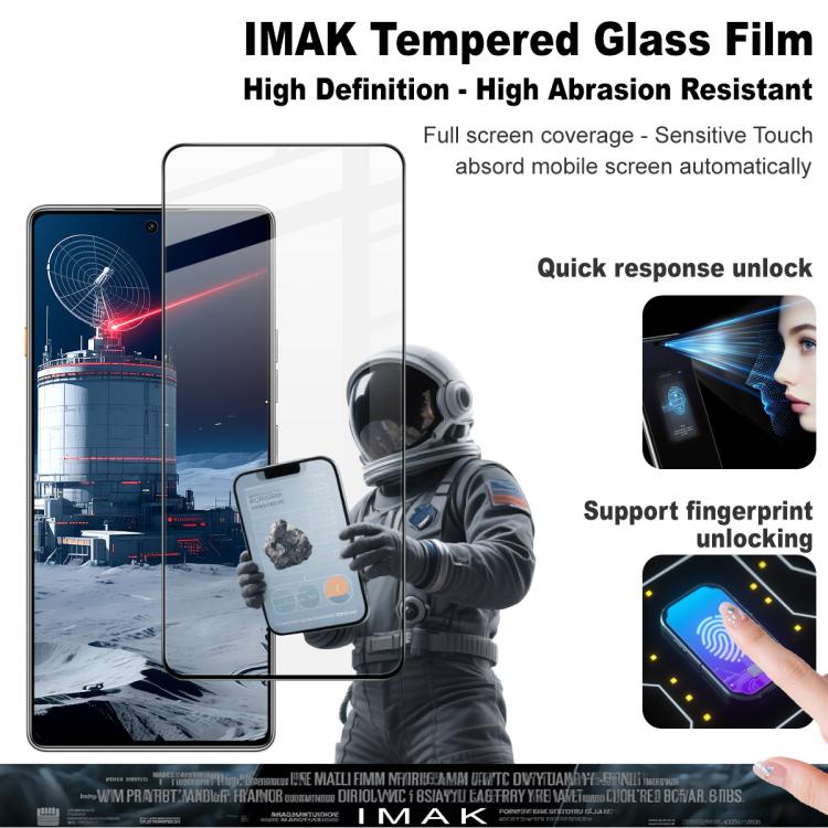 For Tecno Camon 40 4G / CM5 imak 9H Surface Hardness Full Screen Tempered Glass Film Pro+ Series
