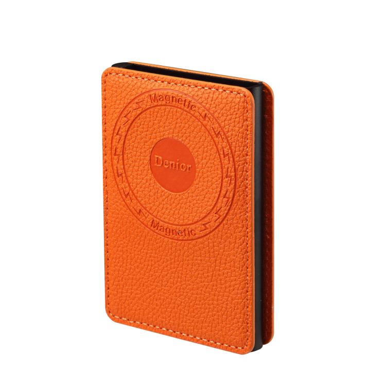 Denior V24 Litchi Texture MagSafe Wallet PU Leather Card Holder Bag