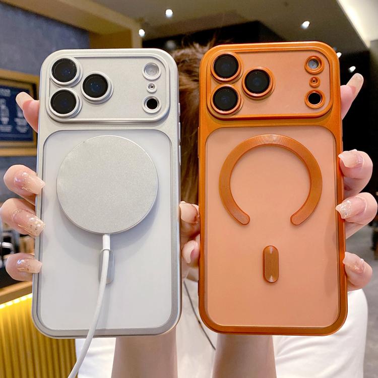 For iPhone 14 Plus Change to 17 Series Magnetic MagSafe Frosted TPU Phone Case