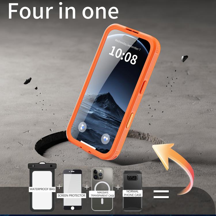 For iPhone 17 Pro Max RedPepper IP68 Waterproof Triple-proof MagSafe Phone Case