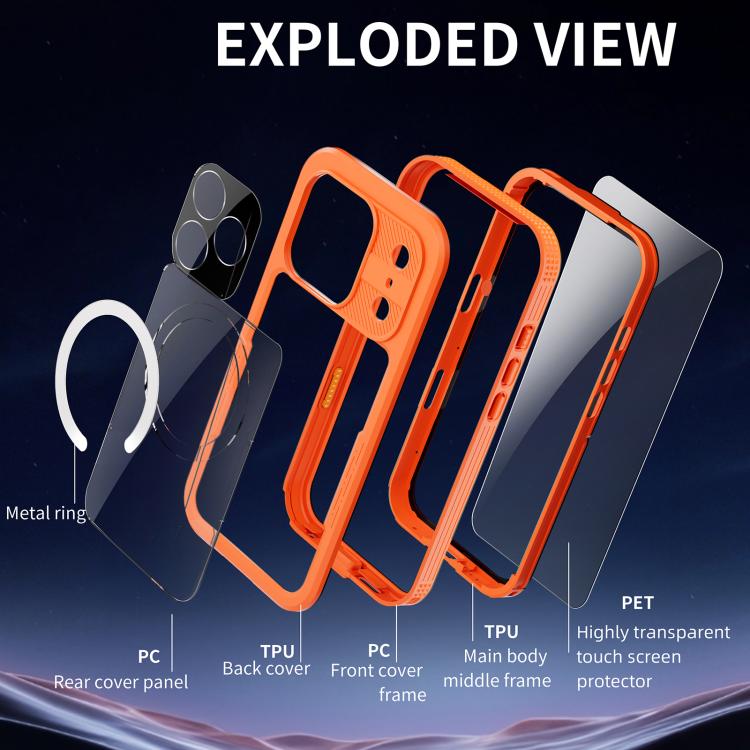 For iPhone 17 Pro RedPepper IP68 Waterproof Triple-proof MagSafe Phone Case