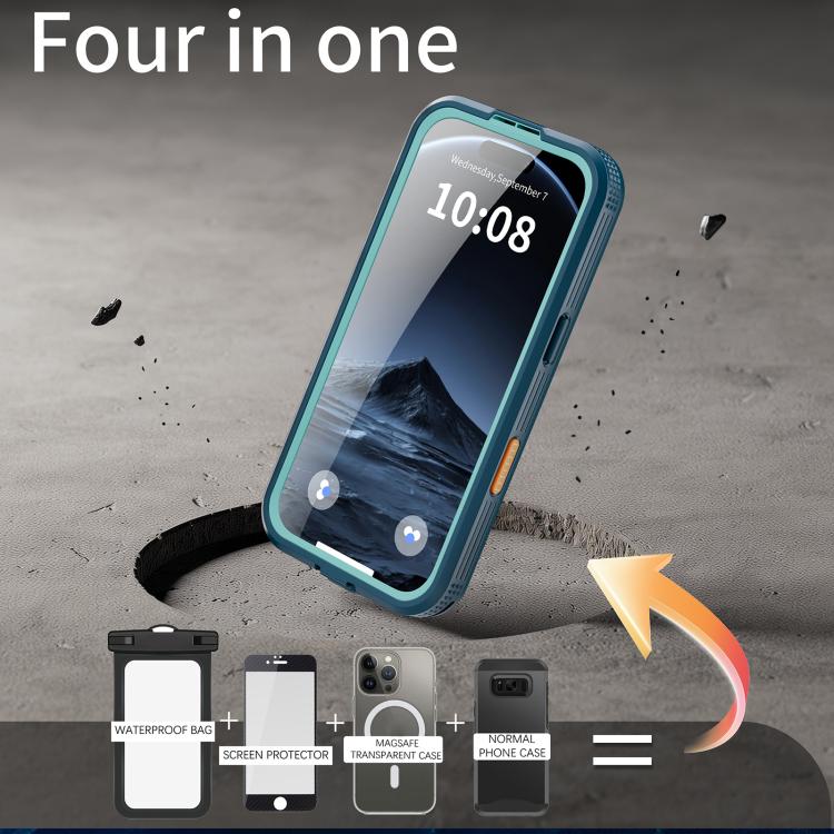 For iPhone 17 Pro RedPepper IP68 Waterproof Triple-proof MagSafe Phone Case