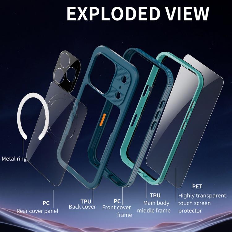 For iPhone 17 Pro RedPepper IP68 Waterproof Triple-proof MagSafe Phone Case