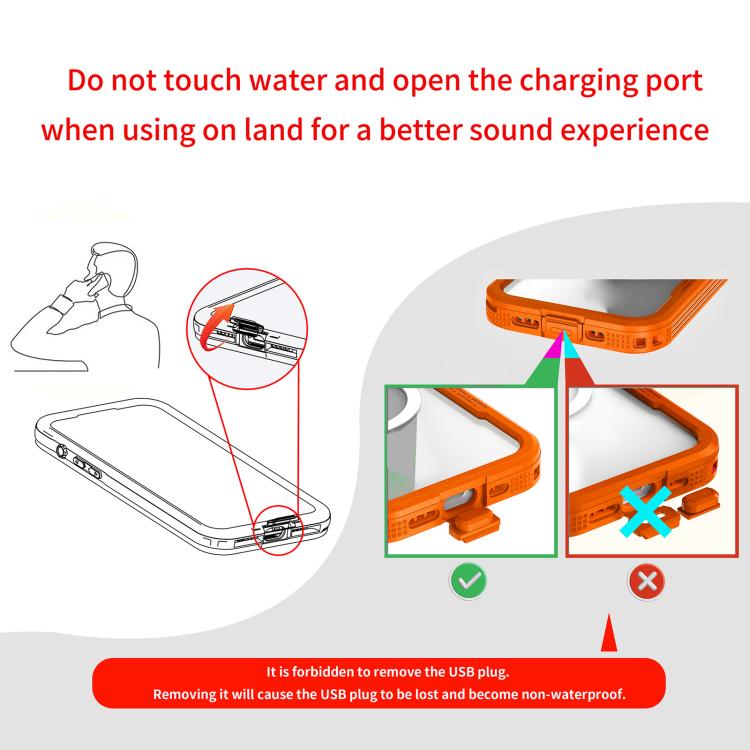 For iPhone Air RedPepper IP68 Waterproof Triple-proof MagSafe Phone Case