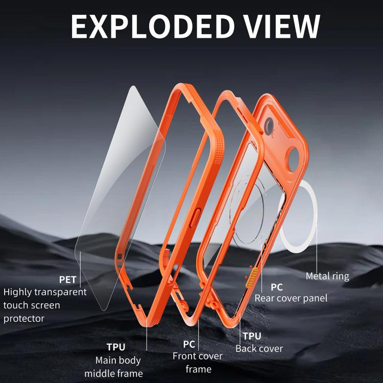 For iPhone Air RedPepper IP68 Waterproof Triple-proof MagSafe Phone Case