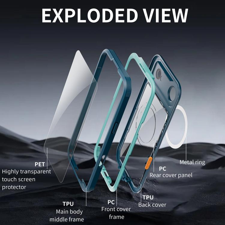 For iPhone Air RedPepper IP68 Waterproof Triple-proof MagSafe Phone Case