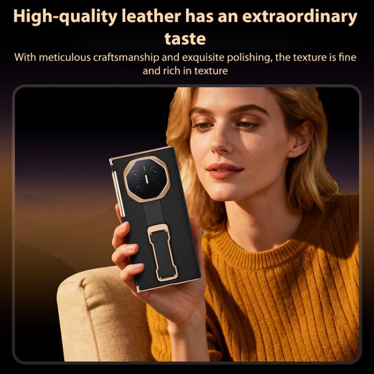For Huawei Mate XT Ultimate / XTs Ultimate Smart Window Slim Waist Wristband Stand Phone Case
