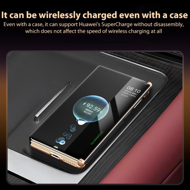 For Huawei Mate XT Ultimate / XTs Ultimate Smart Window Slim Waist Wristband Stand Phone Case