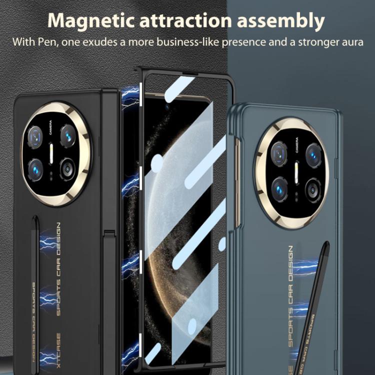 For Huawei Mate X6 GKK Integrated Magnetic Folding Hinge Full Coverage Phone Case with Magnetic Pen