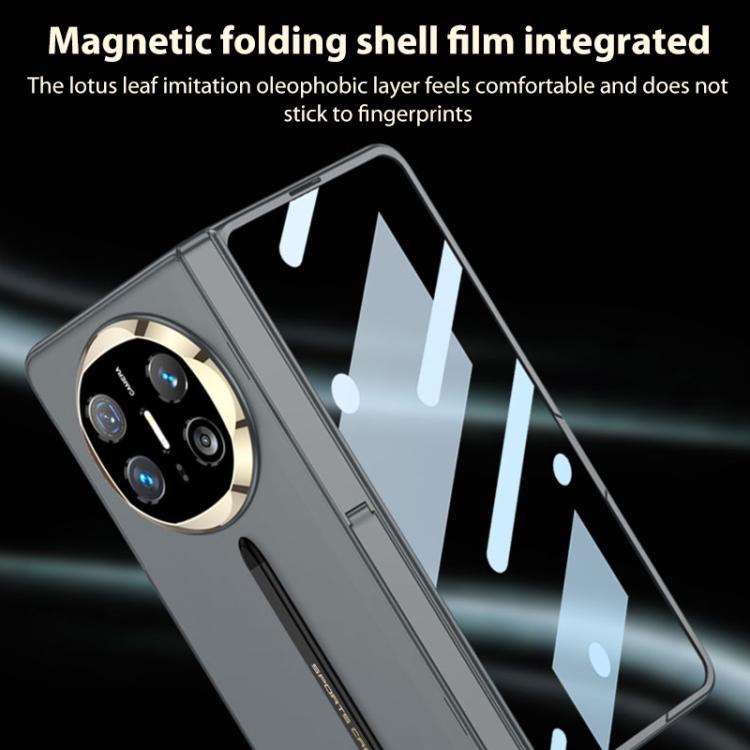 For Huawei Mate X6 GKK Integrated Magnetic Folding Hinge Full Coverage Phone Case with Magnetic Pen