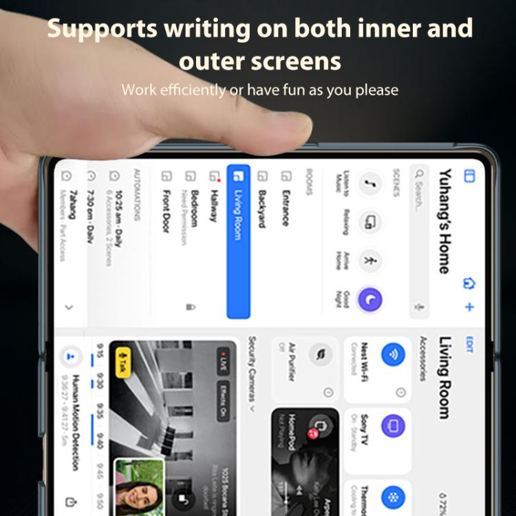 For Huawei Mate X6 GKK Integrated Magnetic Folding Hinge Full Coverage Phone Case with Magnetic Pen