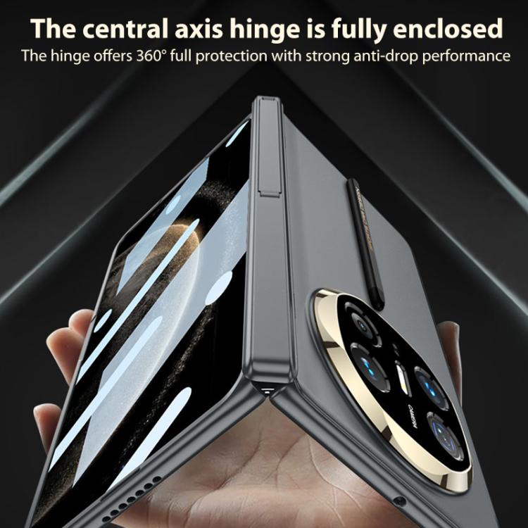 For Huawei Mate X6 GKK Integrated Magnetic Folding Hinge Full Coverage Phone Case with Magnetic Pen