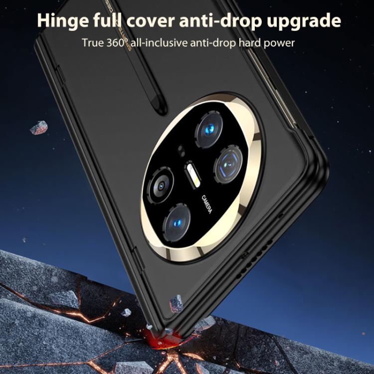 For Huawei Mate X6 GKK Integrated Magnetic Folding Hinge Full Coverage Phone Case with Magnetic Pen