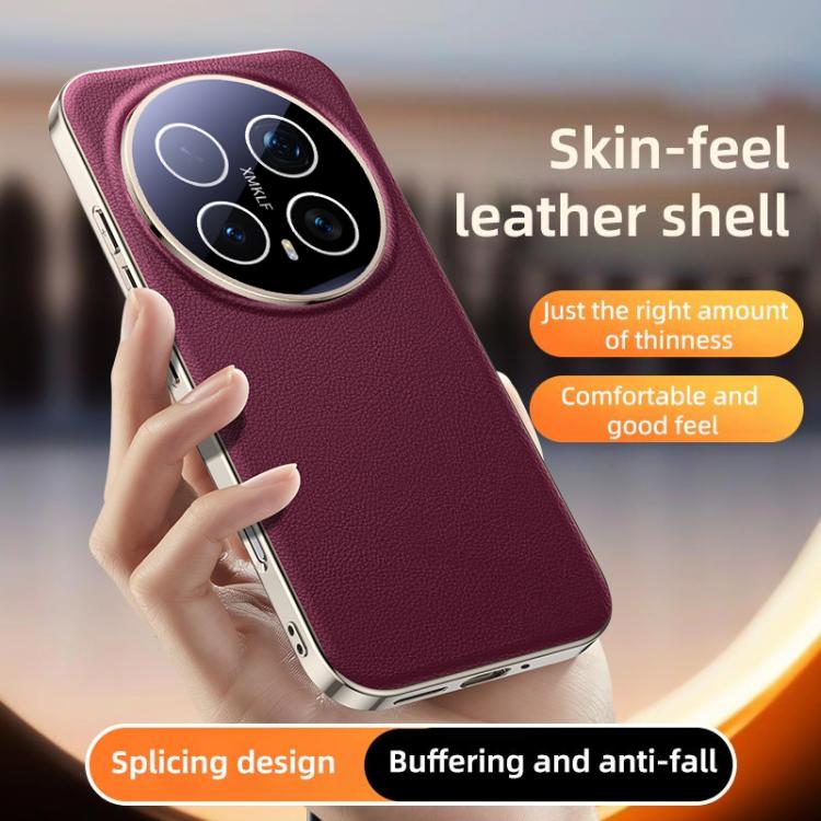 For Honor Magic8 Pro Skin Feel Leather Texture Cooling Phone Case