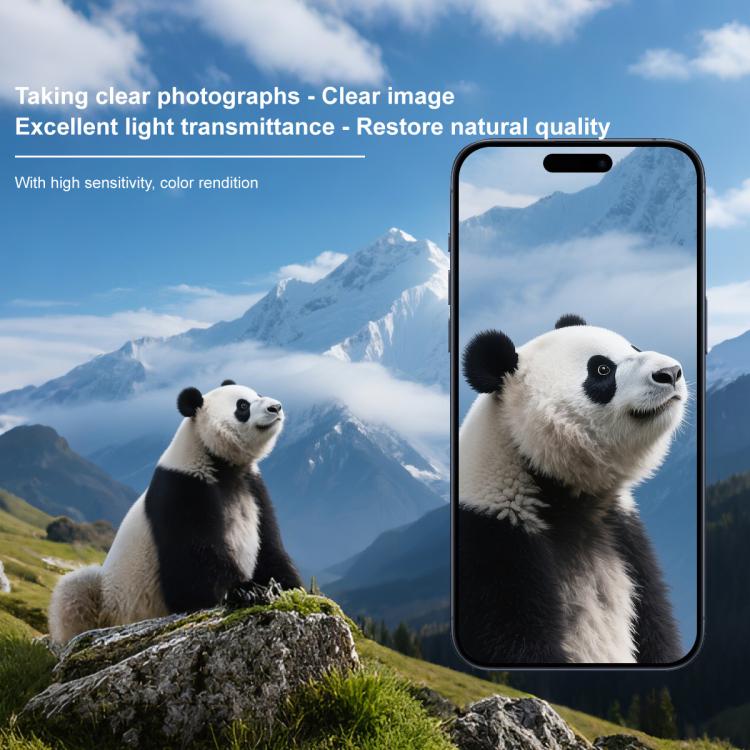 For iPhone 15 Pro Max/16 Pro Max imak Magic Style Lens Film, Imitating the Appearance of the iP17 Pro Max
