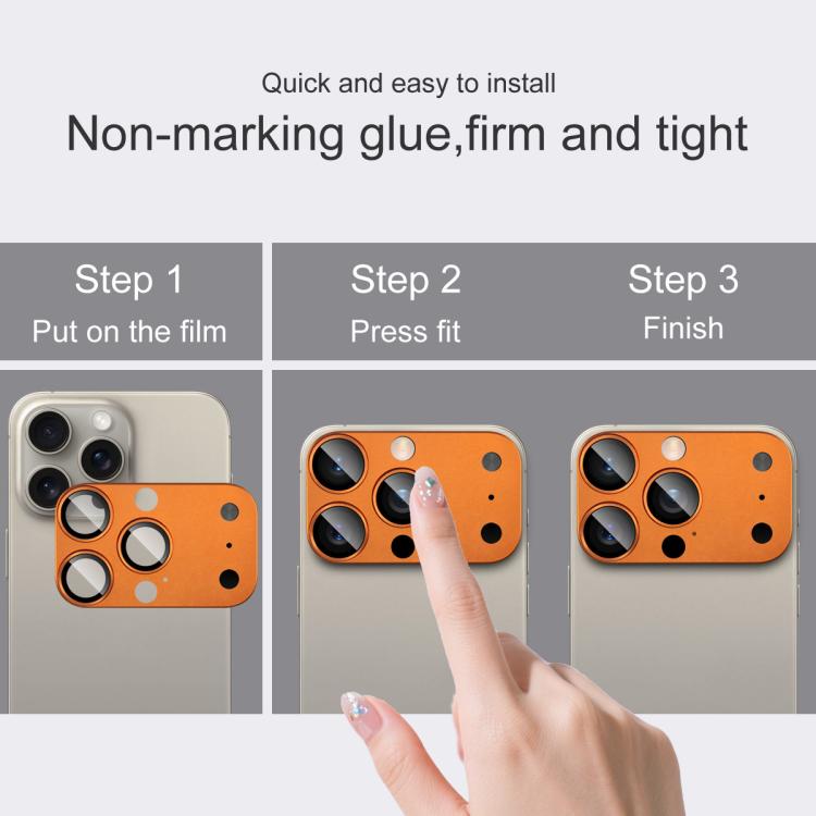 For iPhone 15 Pro Max/16 Pro Max imak Magic Style Lens Film, Imitating the Appearance of the iP17 Pro Max