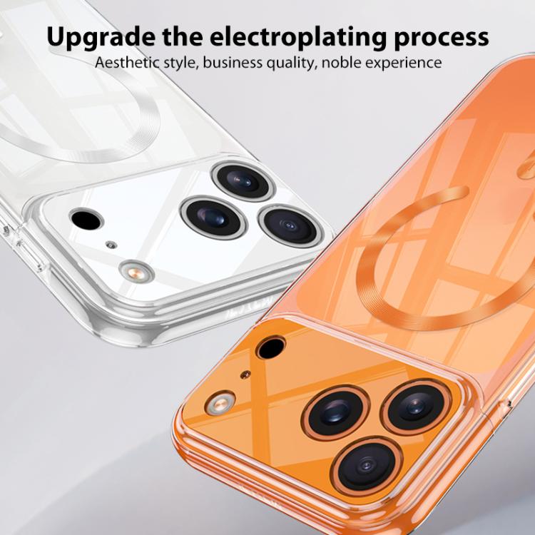 For iPhone 17 Pro Max GKK Phantom CD Pattern Magnetic MagSafe Transparent Phone Case
