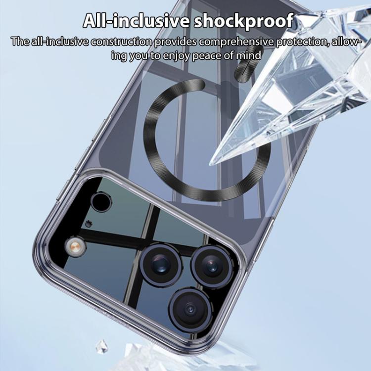 For iPhone 17 Pro Max GKK Phantom CD Pattern Magnetic MagSafe Transparent Phone Case