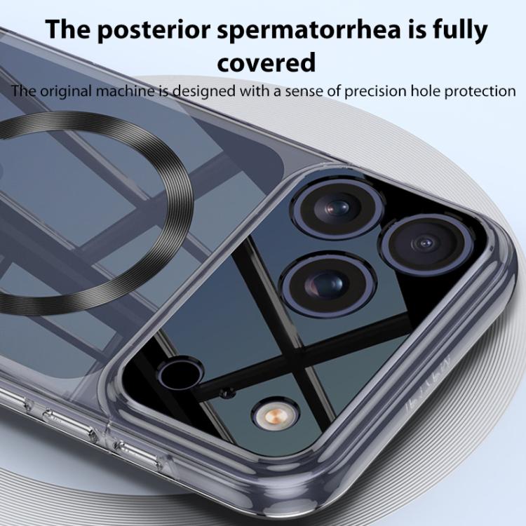 For iPhone 17 Pro GKK Phantom CD Pattern Magnetic MagSafe Transparent Phone Case
