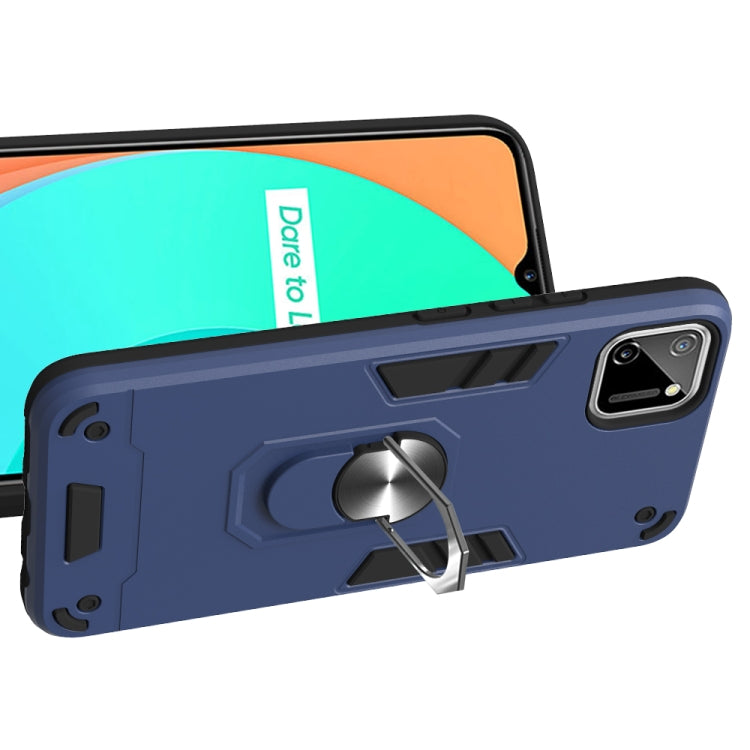 For OPPO Realme C11 Armour Series PC + TPU Protective Case with Ring Holder