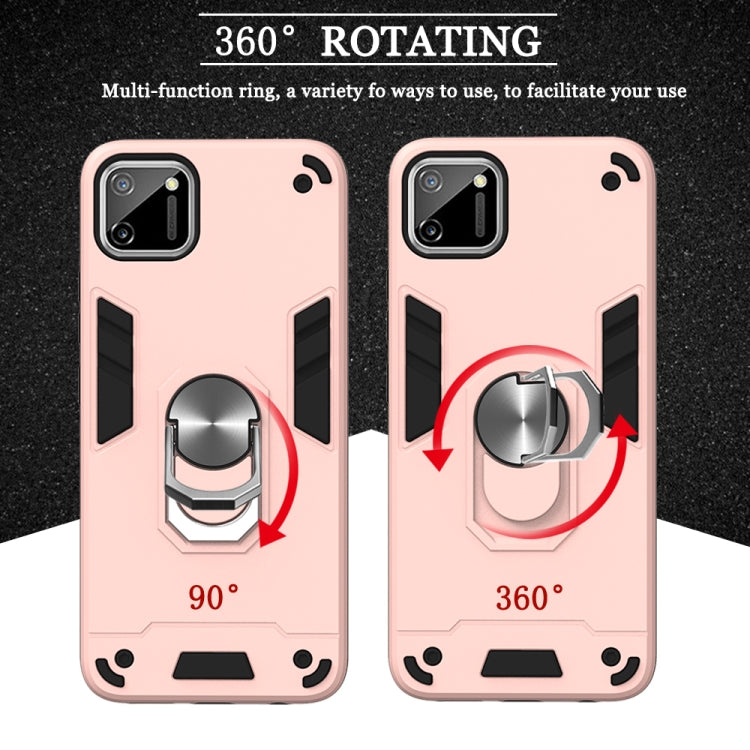 For OPPO Realme C11 Armour Series PC + TPU Protective Case with Ring Holder