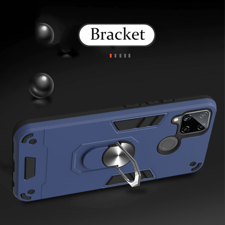 For OPPO Realme C12 / C15 Armour Series PC + TPU Protective Case with Ring Holder