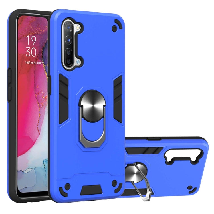 For OPPO Reno 3 Armour Series PC + TPU Protective Case with Ring Holder