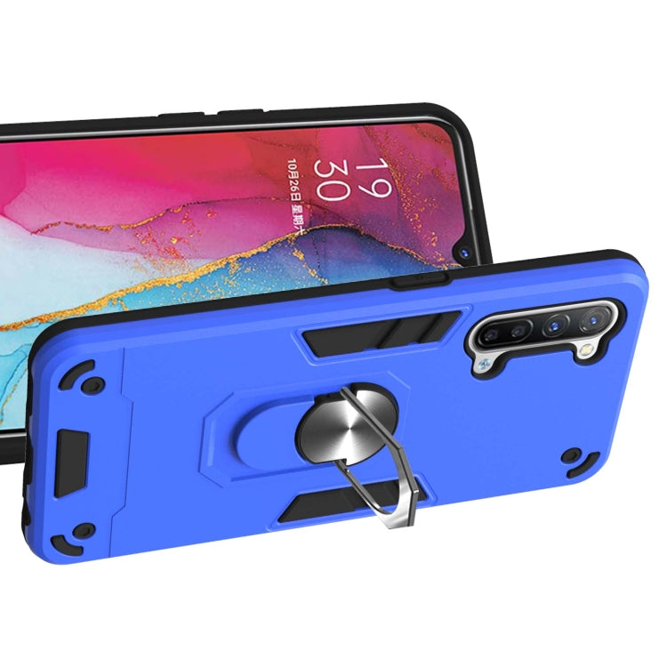 For OPPO Reno 3 Armour Series PC + TPU Protective Case with Ring Holder